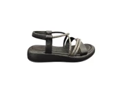 Ventes 58157Z Taş Şeritli Bilekten Lastikli 3cm Topuk Boyu Günlük Kadın Şık Sandalet - 5