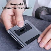 Dux Ducis Z-Shape Alüminyum Alaşımlı Katlanır Telefon Standı (Gri) - 5