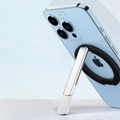 SJ20 Taşınabilir Magsafe Mıknatıslı Cep Telefonu Standı Masaüstü Braketi (Siyah) - 4