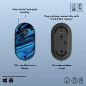 Logitech M340 Wireless Mouse Blue Galaxy - 5