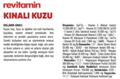 Hs Tarım Revitamin Kınalı Kuzu Koyun Keçi Kuzu ve Buzağı Hayvan Yem Katkı 20 KG Kova - 3