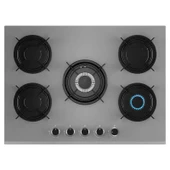 Lanova Gümüş 4406G01 - G17402-117 - E3130G6 5 Gözlü Gri Cam Ankastre Set - 3
