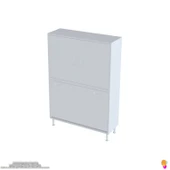 Modilayn İLKİM 100 x 138 x 32,5 cm' lik Kapak İçi Çift Raflı, Üç Akıllı Çamaşır Sepetli Dolap thumbnail 6