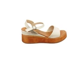 Ventes 7920790Z 7 cm Dolgu Topuk Tek Bant Yumuşak İç Pedli Günlük Kadın Sandalet - 5