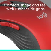 Logitech Signature M650 L Büyük Boy Sağ El Kablosuz Mouse Kırmızı - 3