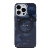 TUMI iPhone 15 Pro Max Kılıf TUMI Orjinal Lisanslı M-safe Şarj Özellikli PC TPU Çift Katmanlı Kamuflaj Desenli Kapak - 5