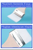 Beyaz Saplı 3 lü Sentetik Zemin Fırçası 1 Paket 2 4 6 Numara Beyaz Zemin Fırçası Yağlı Boya Akrilik Boya Badana Guaj thumbnail 4