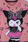 Kuromi Baskılı Kız Çocuk Şortlu Takım 3/6 yaş - 2