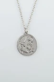 Che Guevara Madalyon Gümüş Kaplama Düz Zincir Kolye thumbnail 1
