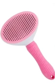 Otomatik Temizlenen Kedi ve Köpek Tarağı (Pembe) - Tüy Dökülmesini Azaltan Pratik ve Ergonomik Tarak - 1