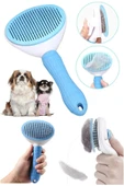 Otomatik Temizlenen Kedi ve Köpek Tarağı (Mavi) - Tüy Dökülmesini Azaltan Pratik ve Ergonomik Tarak - 2