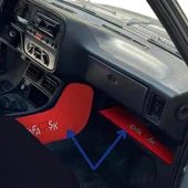 Tofaş Şahin Doğan Kartal Torpido Orta Konsol Yan Kaplama Koruma Halısı ve Torpido Alt Sehpa Örtüsü thumbnail 3