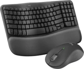 Logitech Wave Keys MK670 Combo M550 L Kablosuz Mouse Kablosuz Ergonomik İngilizce Klavye - 1