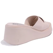 Dagoster DZA07-10620773 Bej Ortopedik Günlük Kadın Terlik - 4