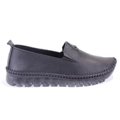 Dagoster DZA07-63114 Siyah Ortopedik Günlük Deri Kadın Ayakkabı - 2