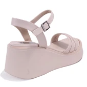 Dagoster DZA07-10620772 Bej Günlük Ortopedik Kadın sandalet - 4