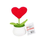 12’li Kroşe Saksıda Kalp Seti ile Yaratıcılığı Teşvik Eden Dekoratif El İşleri - 4