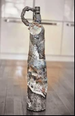 El Yapımı Detaylı Vazo 58x 17 cm - 3