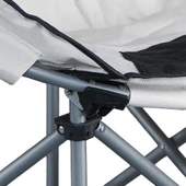 Madfox Moonchair Deluxe Katlanır Kamp Sandalyesi Siyah/Gri - 8