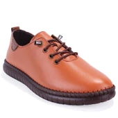 Dagoster DZA07-1236035 Taba Ortopedik Günlük Deri Kadın Ayakkabı - 1