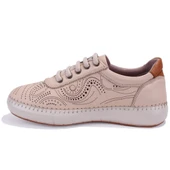 Dagoster DZA07-1236030 Bej Ortopedik Günlük Deri Kadın Ayakkabı thumbnail 3