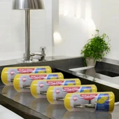 Technow Softtex 15 Kesimli Sarı Kopar Kullan Rulo Temizlik Bezi 27x30 Cm 5 Adet - 1