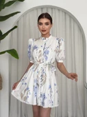 Yen Kuşaklı Elbise - 9