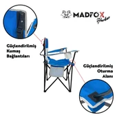 Madfox Harbor Katlanır Kamp Sandalyesi MAVİ - 5