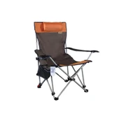 Madfox Prowler 3 Kademeli Yatabilen Kamp Sandalyesi Brown/Orange - 1