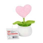 12’li Kroşe Saksıda Kalp Seti ile Yaratıcılığı Teşvik Eden Dekoratif El İşleri - 2