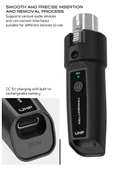 UHF Kablosuz Mikrofon Dönüştürücü (Kablolu El Mikrofonlarını UHF Telsiz Mikrofona Çeviren Adaptör) - 4
