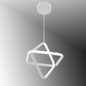 TT Aydınlatma TT316-BY  2Kare Modeli Mat Beyaz Led Avize thumbnail 1