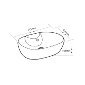 LENA TEZGAH ÜSTÜ ÇANAK LAVABO E-4108 BEYAZ - 3