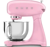 Smeg 50's Style Retro 4.8lt Pink Full Body Stand Mikser SMF03PKEU thumbnail 1