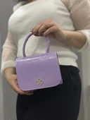 Lila cilt krash çanta - 5