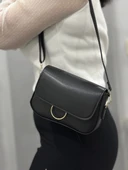 Siyah cilt mossi çanta - 5