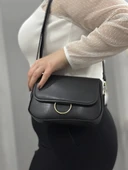 Siyah cilt mossi çanta - 7