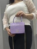 Lila cilt krash çanta - 2