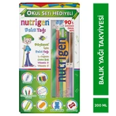 Nutrigen Balık Yağı Şurup 200ml (Okul Seti Hediyeli) - 1