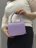 Lila cilt krash çanta - 1