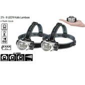 Lightorch LT03100 Kafa Lambası 8 Led 30 Lümen (2li Paket) - 2