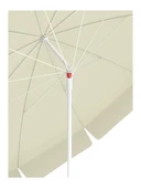 DH 10 Telli Plaj Balkon Bahçe Şemsiyesi Eğilebilir 200 Cm Çap Kalın Kumaş thumbnail 3