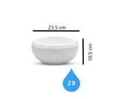 Omnipazar KRS-611 Dekoratif Orta Aranjman Kaktus Sukulent Saksı 2 Litre thumbnail 10