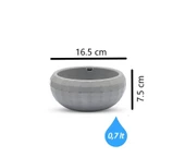 Omnipazar KRS-610 Dekoratif Küçük Aranjman Kaktus Sukulent Saksı 0.7 Litre thumbnail 6