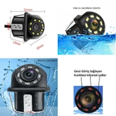 YATE10 8 IR Ledli Gece Görüşlü Dinamik Çizgili Geri Görüş Kamerası - 5