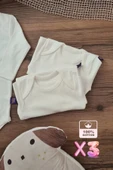 Eterelle Unisex % 100 Pamuk Uzun Kol 3 Adet Bebek Ve Çocuk Body - 4