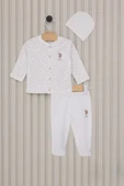 Eterelle U.s Polo Bebek 3'lü Takım Usb2023 Krem - 1