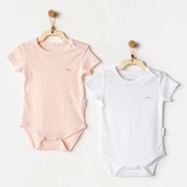 Eterelle Andywawa Ac25554 Sleeve Jacquard 2'li Basic Body Pink White - 1