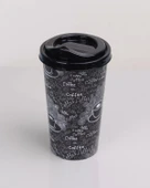 Kahve Bardağı - Kapaklı Desenli 650ml - 2