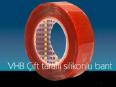 Çift Taraflı Akrilik Silikonize Bant 18 Mm X 2 Metre Kırmızı Vhb - 2